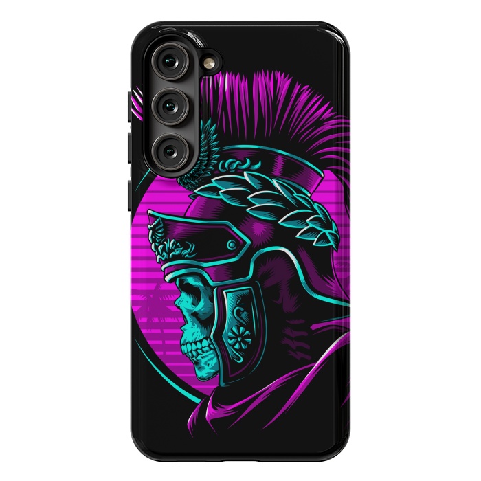 Galaxy S23 Plus StrongFit Retro Roman Skull by Alberto