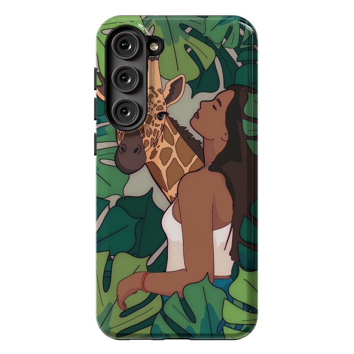 Galaxy S23 Plus StrongFit The green jungle girl by Steve Wade (Swade)