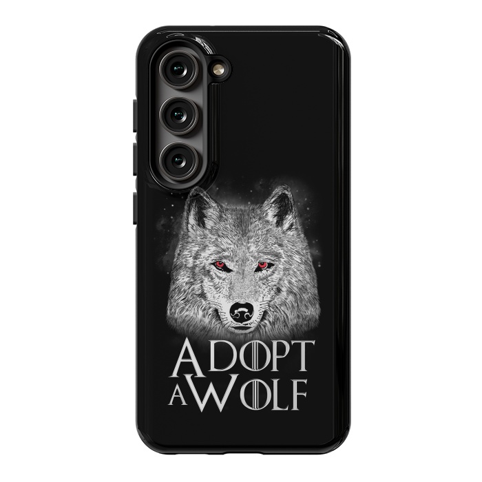 Galaxy S23 StrongFit Adopt a Wolf by eduely