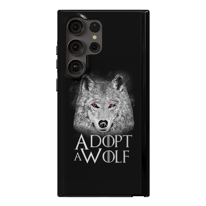 Galaxy S23 Ultra StrongFit Adopt a Wolf by eduely