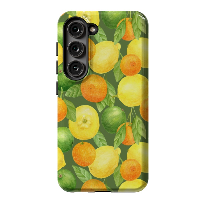 Galaxy S23 StrongFit summer fruits lemons and oranges by haroulita
