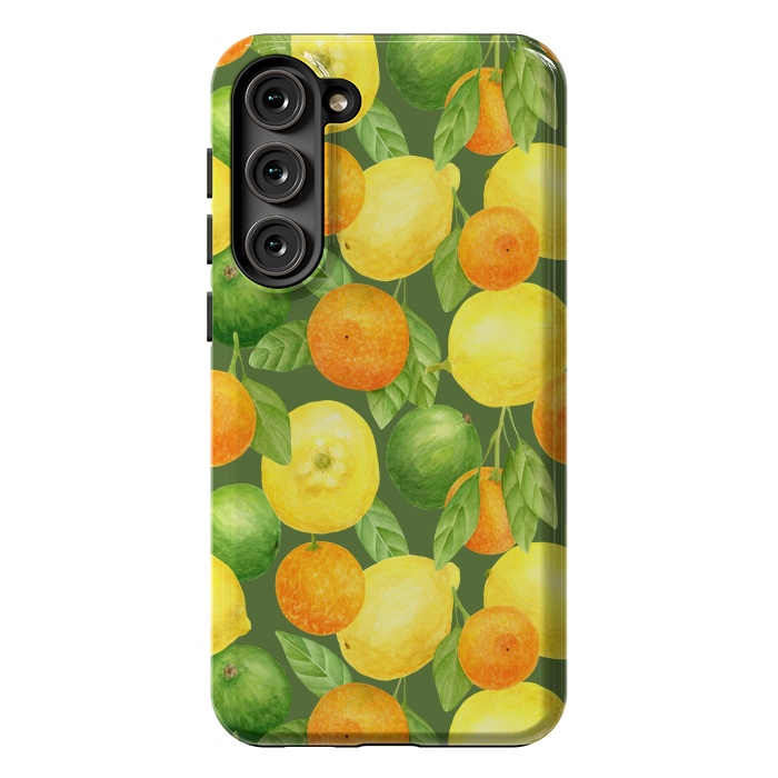 Galaxy S23 Plus StrongFit summer fruits lemons and oranges by haroulita