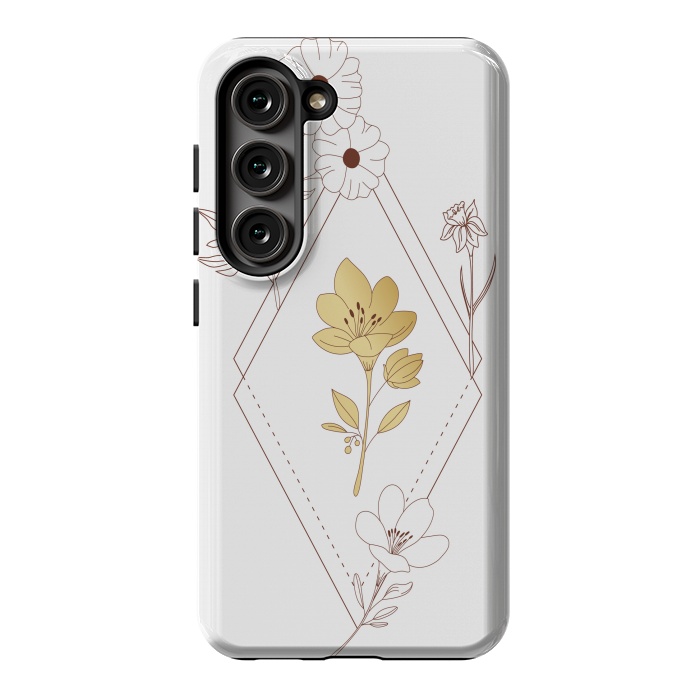 Galaxy S23 StrongFit gold flower  by haroulita