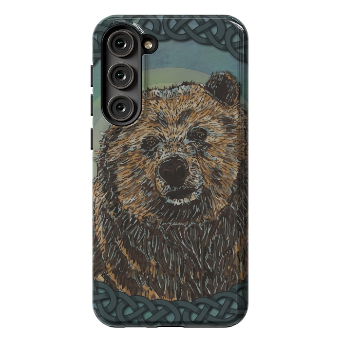 Galaxy S23 Plus StrongFit Brown Bear by Lotti Brown