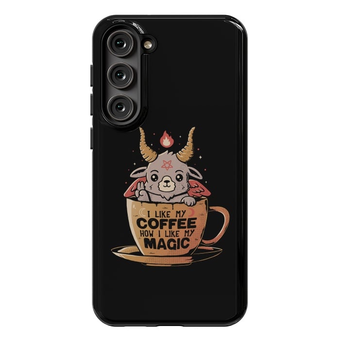 Galaxy S23 Plus StrongFit Black Coffee by eduely