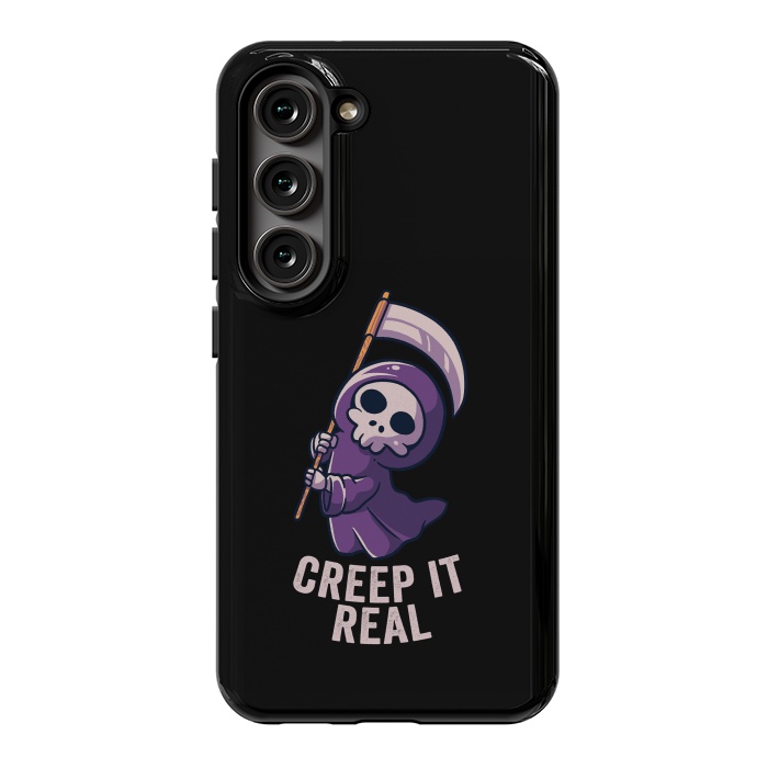 Galaxy S23 StrongFit Creep It Real - Skull by eduely