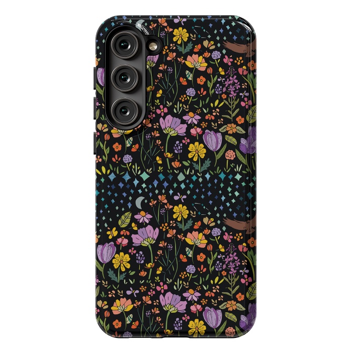 Galaxy S23 Plus StrongFit Whimsical Night Forest by Pom Graphic Design