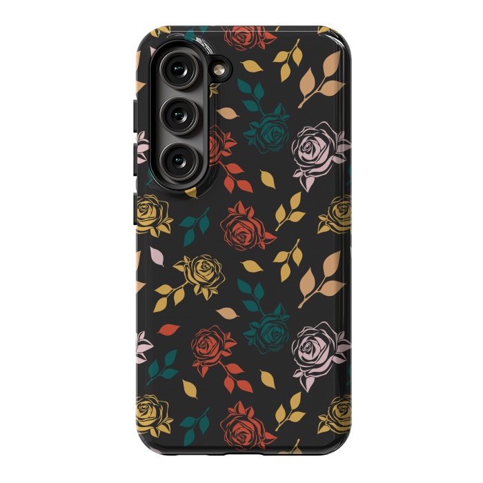 Galaxy S23 StrongFit Rose Floral by TMSarts