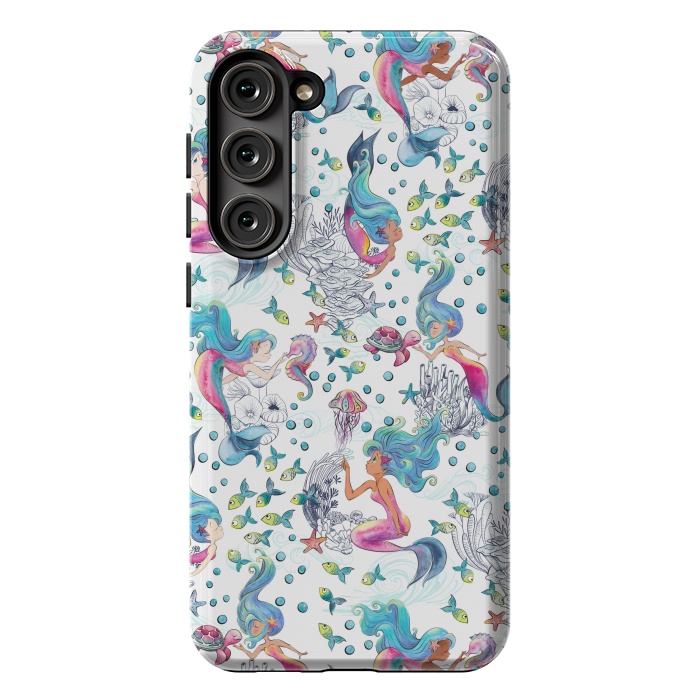 Galaxy S23 Plus StrongFit Modern Mermaid Toile by gingerlique