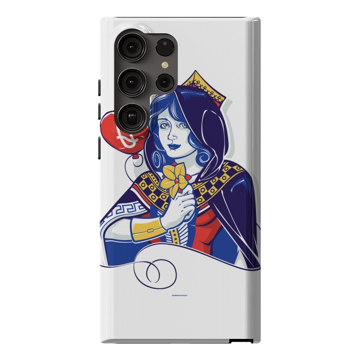 Galaxy S23 Ultra StrongFit Queen of hearts by Draco
