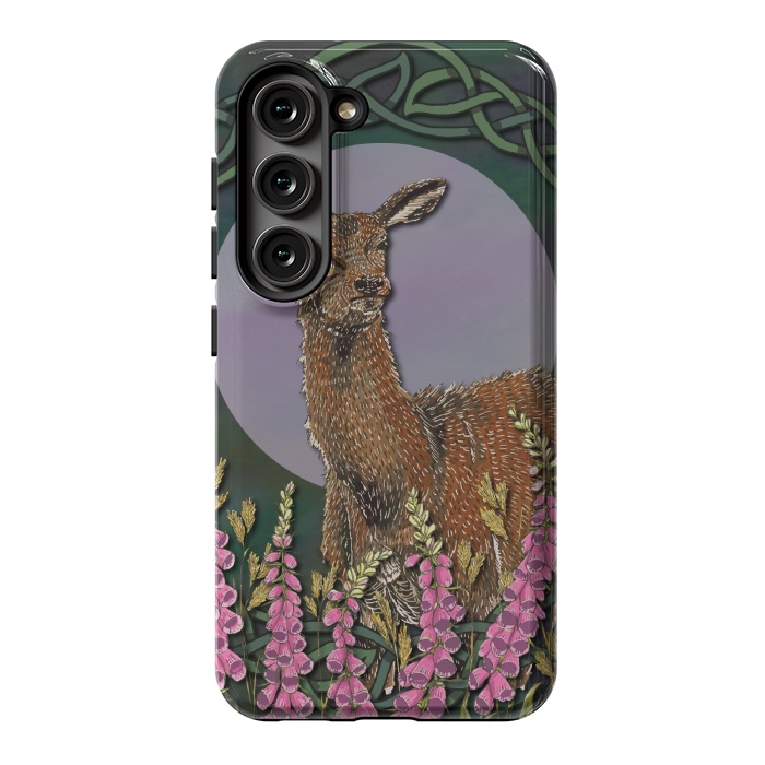 Galaxy S23 StrongFit Woodland Deer Doe by Lotti Brown