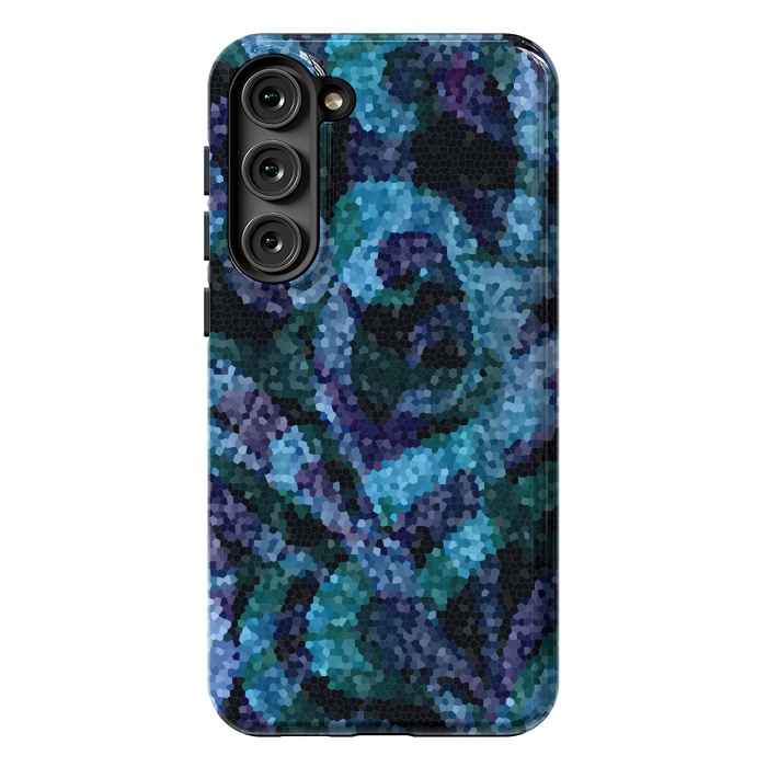 Galaxy S23 Plus StrongFit Mosaic Floral Abstract G21B by Medusa GraphicArt