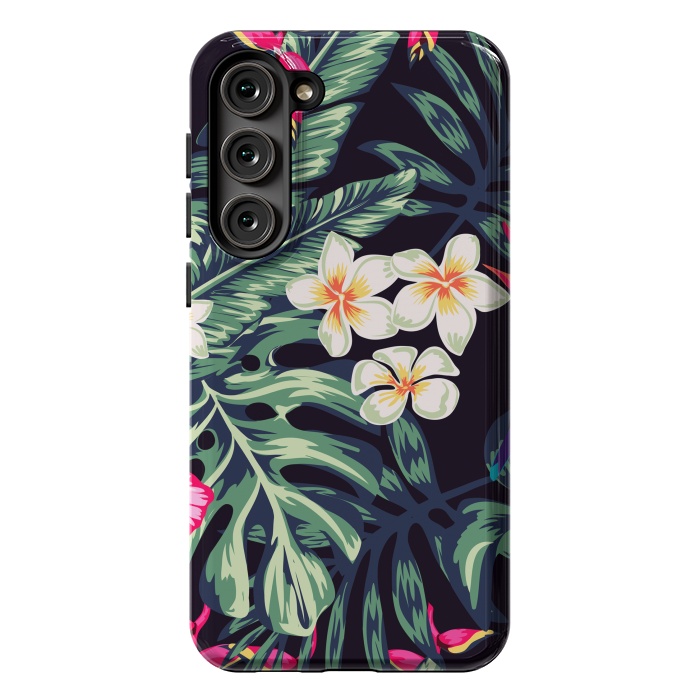 Galaxy S23 Plus StrongFit Tropical Floral Pattern XVII by ArtsCase