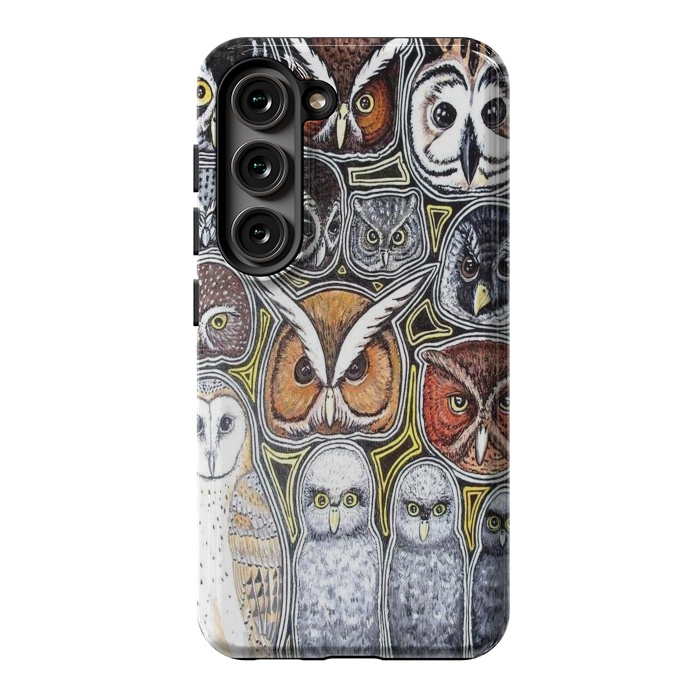 Galaxy S23 StrongFit Owls of Costa Rica by Chloe Yzoard