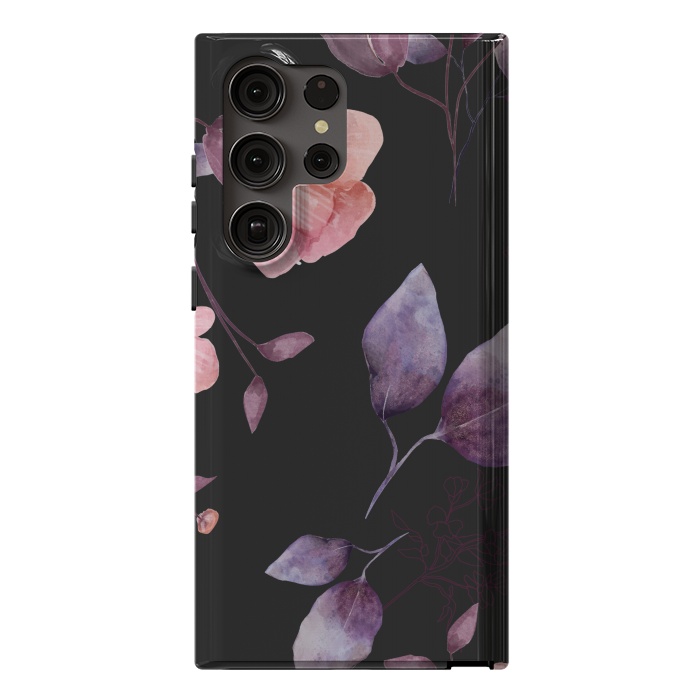 Galaxy S23 Ultra StrongFit rose gray flowers by haroulita