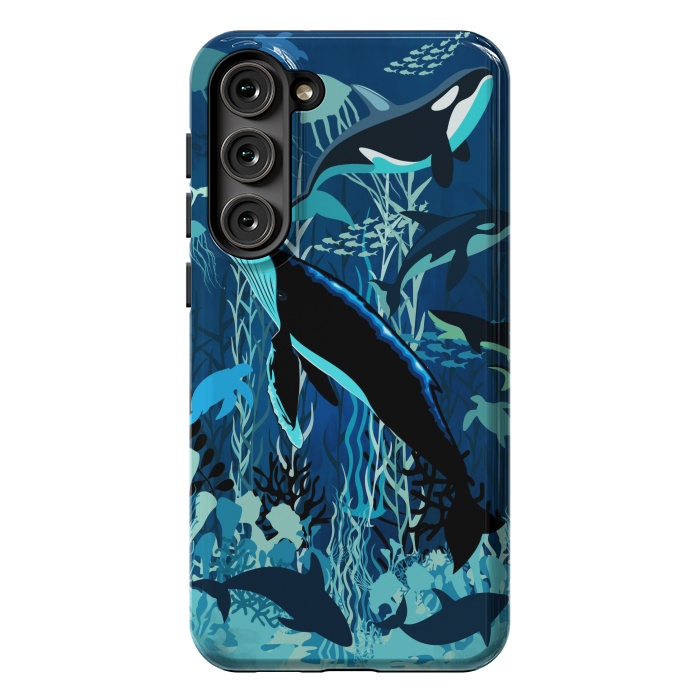 Galaxy S23 Plus StrongFit Sealife Blue Shades Dream Underwater Scenery by BluedarkArt