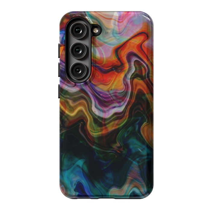 Galaxy S23 StrongFit Digitalart Abstract Marbling G596 by Medusa GraphicArt