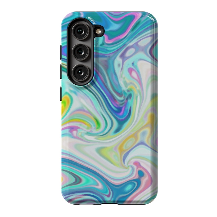 Galaxy S23 StrongFit Digitalart Abstract Marbling G597 by Medusa GraphicArt