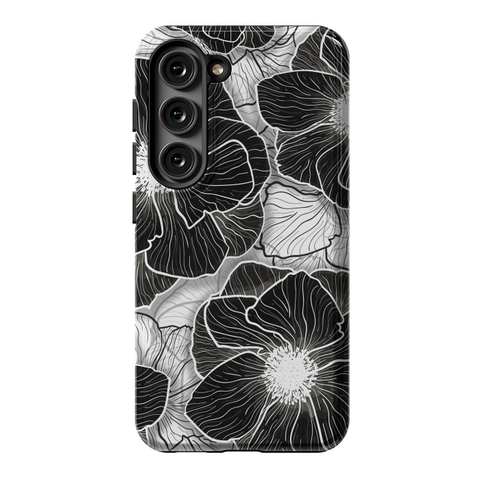 Galaxy S23 StrongFit Anemones Wildflower Illustration G599 by Medusa GraphicArt