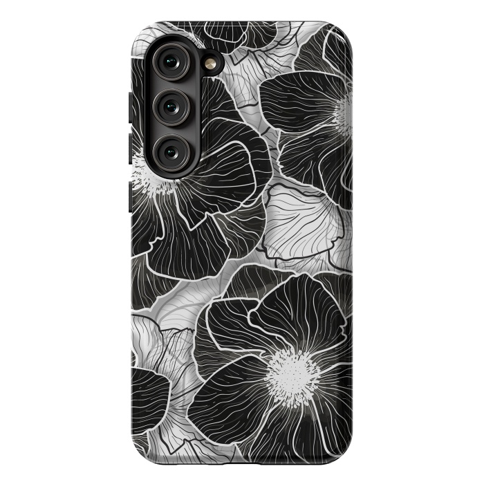 Galaxy S23 Plus StrongFit Anemones Wildflower Illustration G599 by Medusa GraphicArt