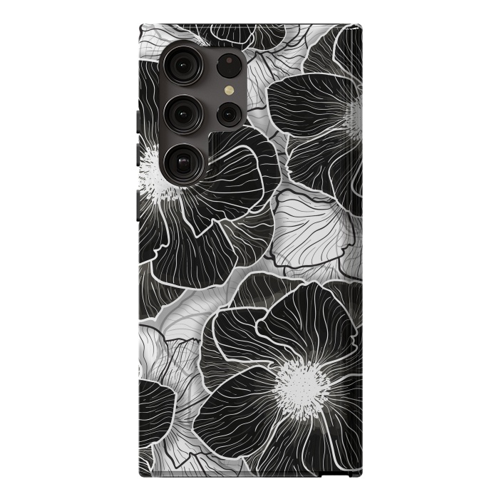Galaxy S23 Ultra StrongFit Anemones Wildflower Illustration G599 by Medusa GraphicArt