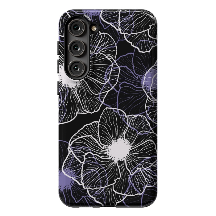 Galaxy S23 Plus StrongFit Anemones Wildflower Illustration G601 by Medusa GraphicArt