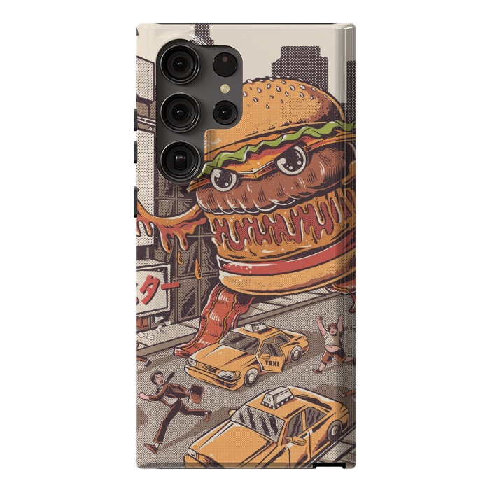 Galaxy S23 Ultra StrongFit Burgerzilla by Ilustrata