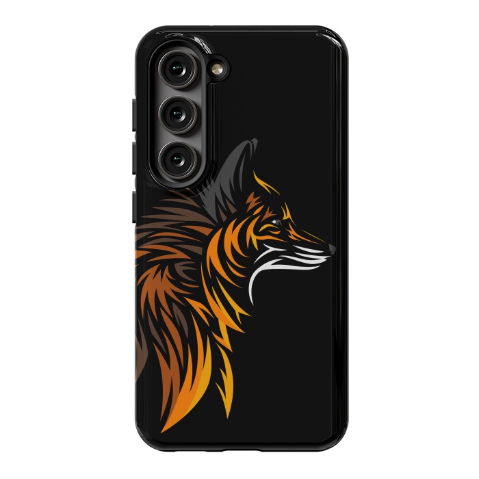 Galaxy S23 StrongFit Tribal fox face by Alberto