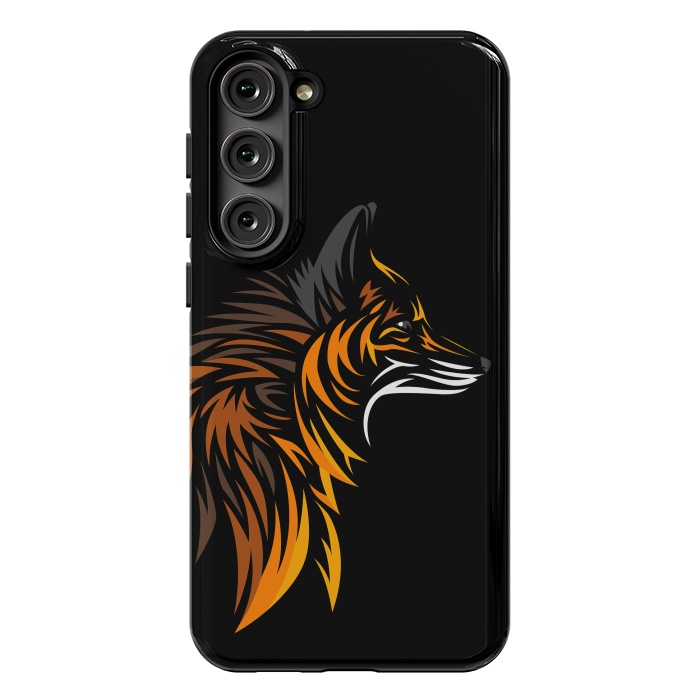 Galaxy S23 Plus StrongFit Tribal fox face by Alberto