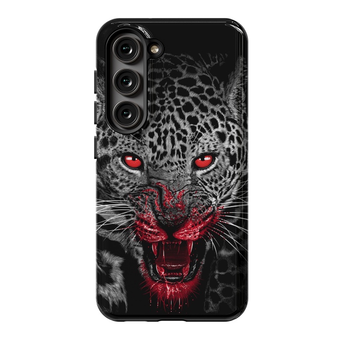 Galaxy S23 StrongFit Blood Leopard by Alberto