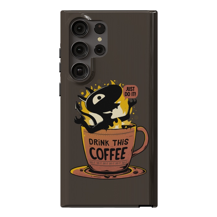 Galaxy S23 Ultra StrongFit Luci Coffee by eduely