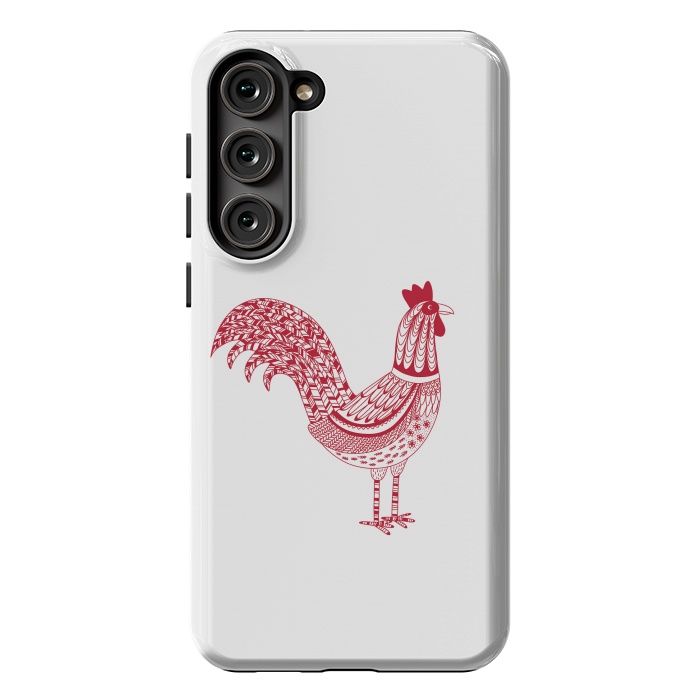 Galaxy S23 Plus StrongFit The Most Magnificent Rooster in the Chicken Coop by Nic Squirrell