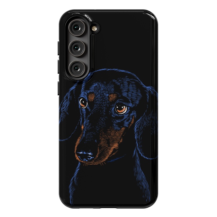 Galaxy S23 Plus StrongFit Dachshund puppies dog by Alberto