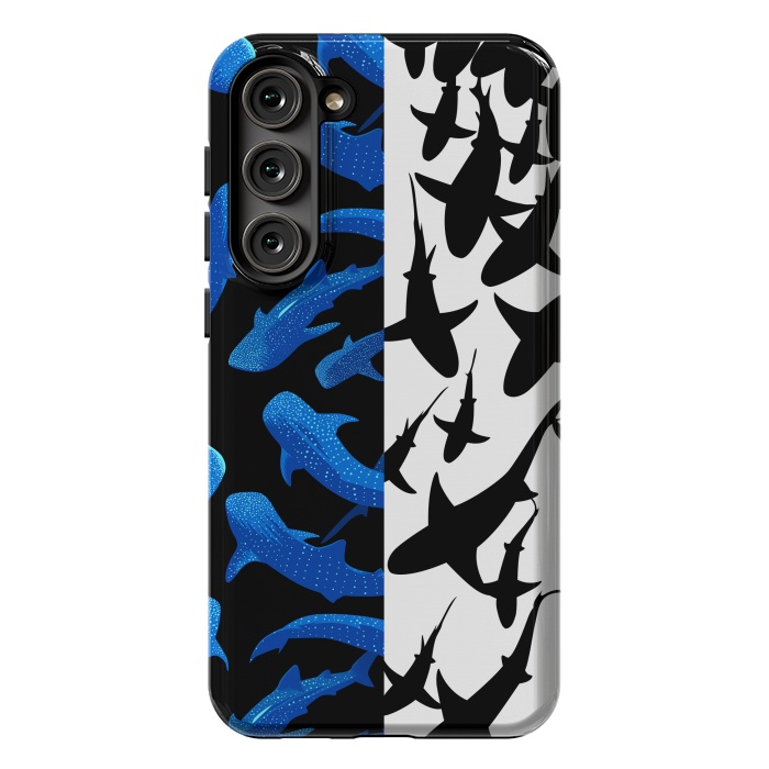 Galaxy S23 Plus StrongFit Shark whale pattern by Alberto