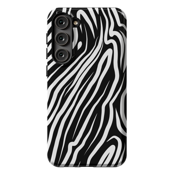 Galaxy S23 Plus StrongFit Zebra work abstract by Josie