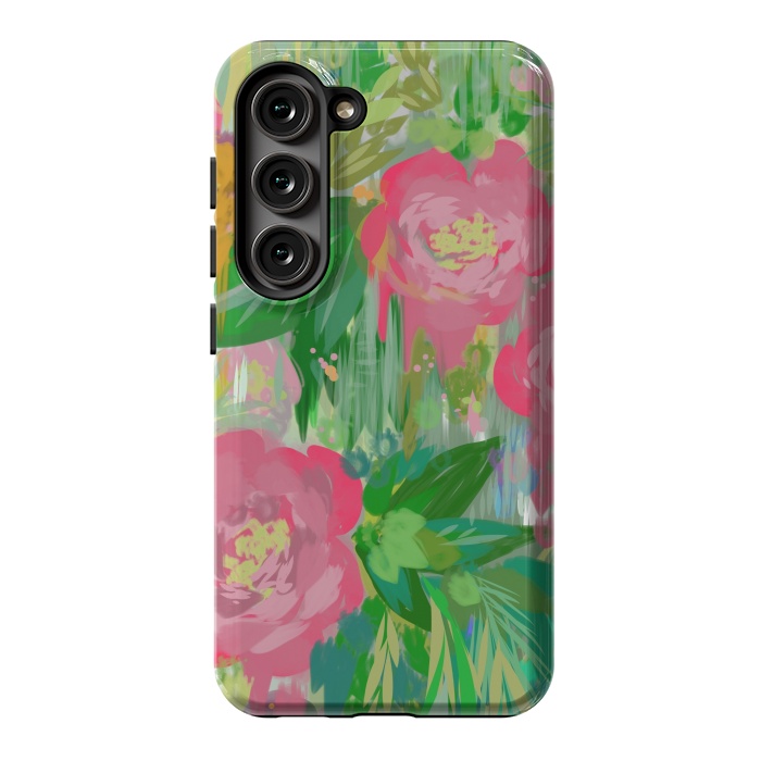 Galaxy S23 StrongFit Wild Roses by Josie