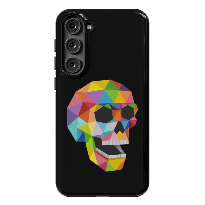 Galaxy S23 Plus StrongFit Skull Polygons by Coffee Man