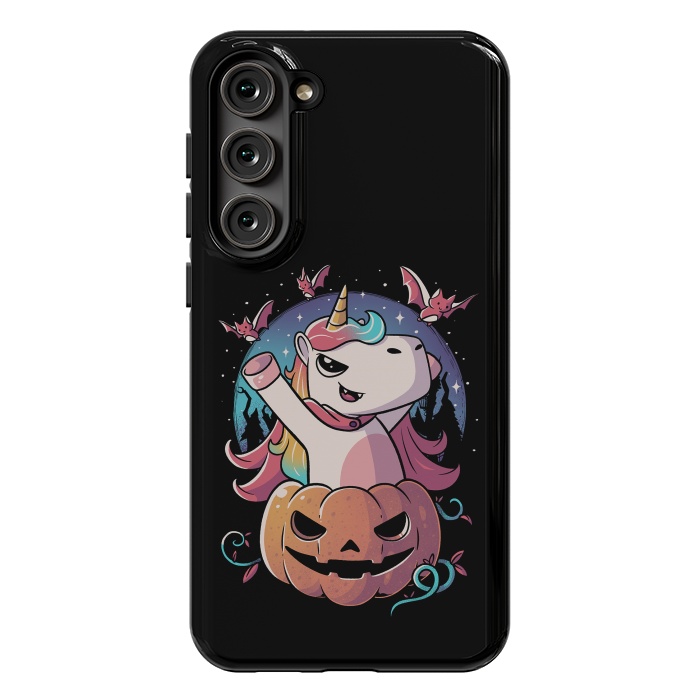 Galaxy S23 Plus StrongFit Spooky Unicorn Funny Cute Magic Halloween by eduely
