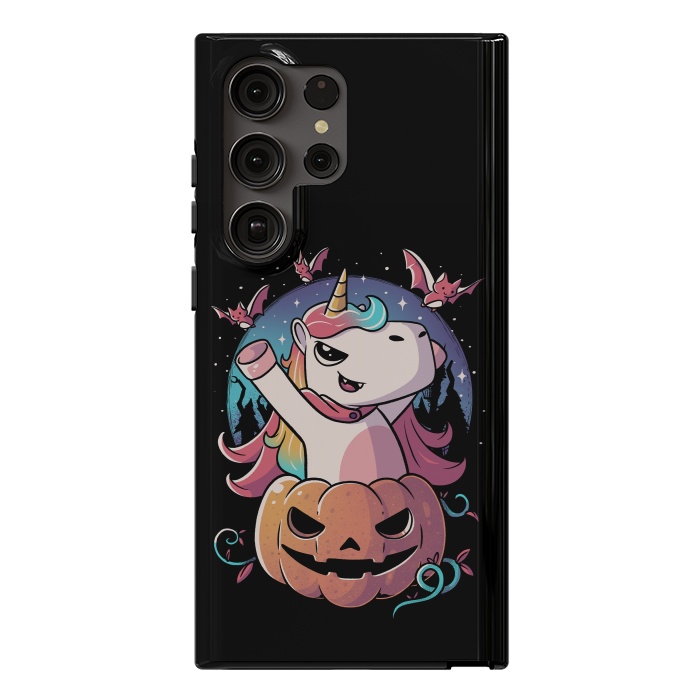 Galaxy S23 Ultra StrongFit Spooky Unicorn Funny Cute Magic Halloween by eduely
