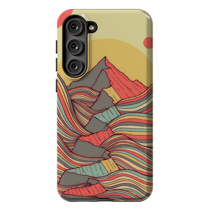 Galaxy S23 Plus StrongFit The ribbon sea cliffs by Steve Wade (Swade)