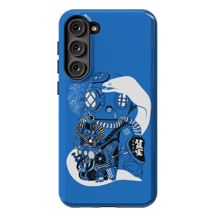 Galaxy S23 Plus StrongFit Steampunk scuba diving suit by Alberto