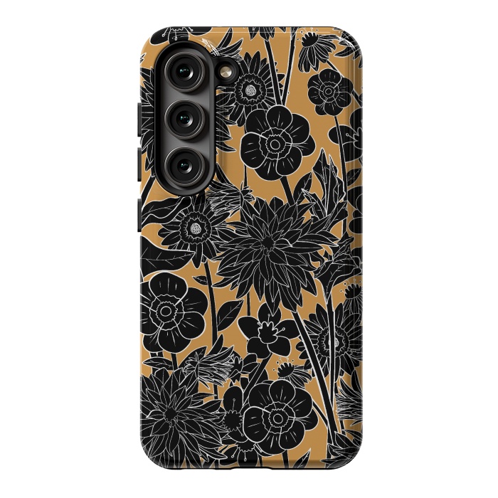 Galaxy S23 StrongFit Dark gold spring by Steve Wade (Swade)