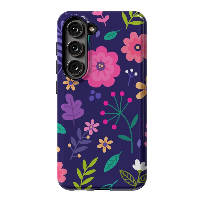 Galaxy S23 StrongFit Ditsy Flowers by ArtsCase