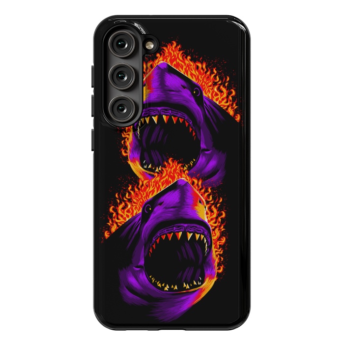 Galaxy S23 Plus StrongFit Fire shark by Alberto