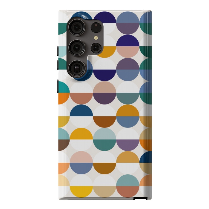 Galaxy S23 Ultra StrongFit Modern Retro Geometric Half-empty by Uma Prabhakar Gokhale