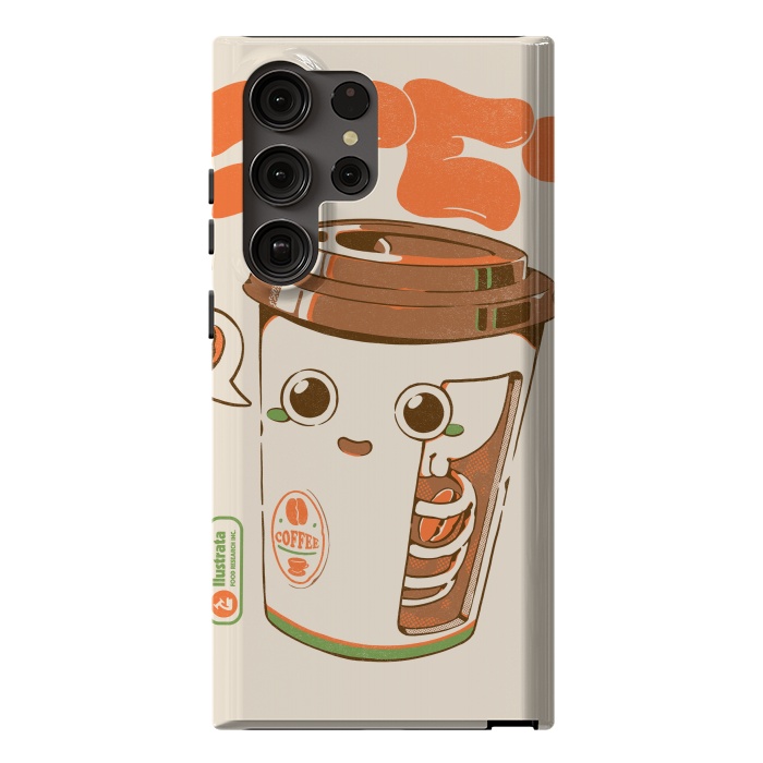 Galaxy S23 Ultra StrongFit Cute Coffee x-Ray by Ilustrata