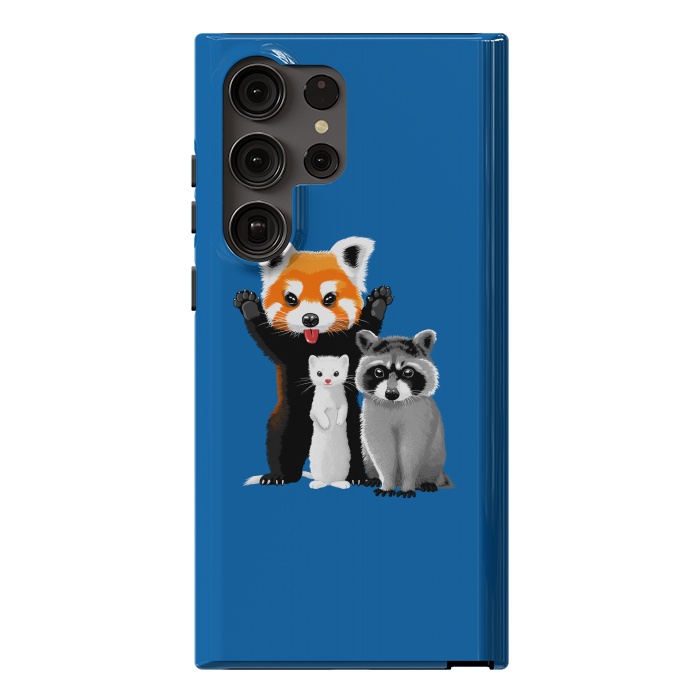 Galaxy S23 Ultra StrongFit Raccoon, ferret and red panda by Alberto