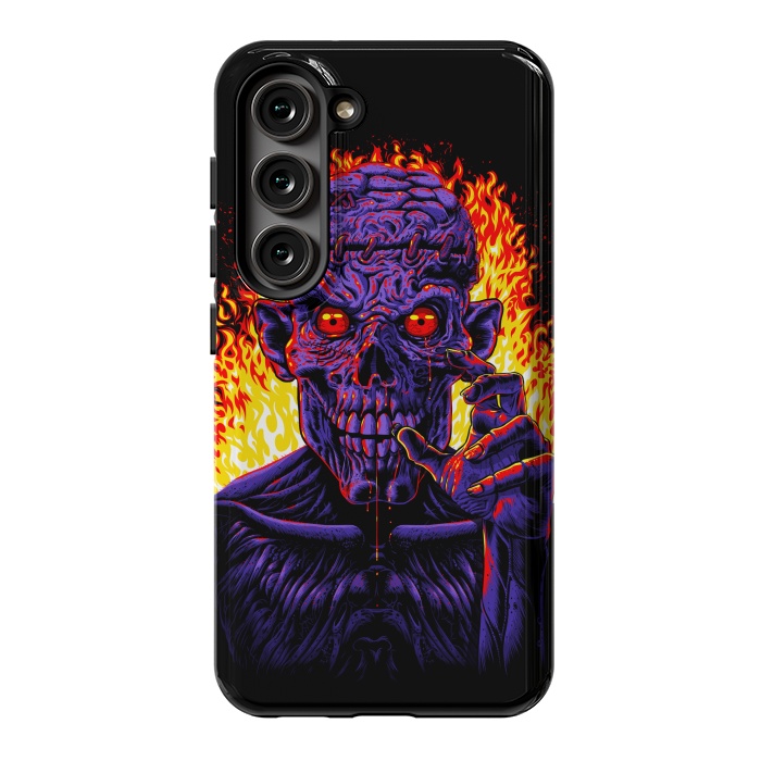 Galaxy S23 StrongFit Zombie in flames by Alberto