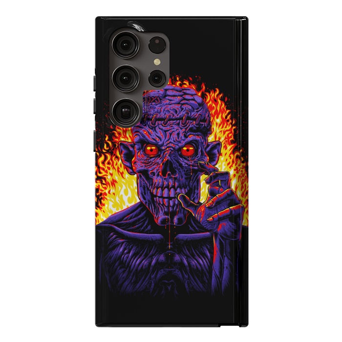 Galaxy S23 Ultra StrongFit Zombie in flames by Alberto