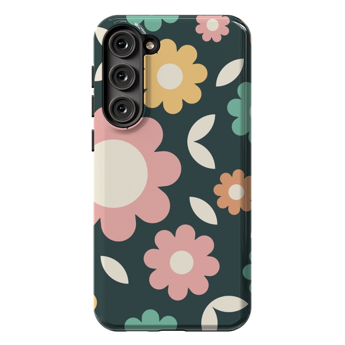 Galaxy S23 Plus StrongFit Rainbow Flowers by ArtPrInk